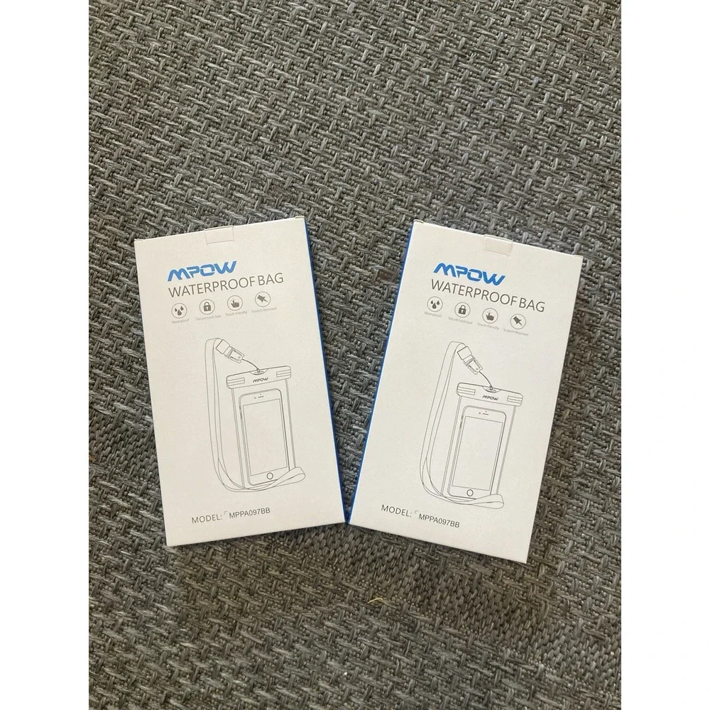 2x MPOW Waterproof Phone Bag Case Universal Model NEW Touch Friendly